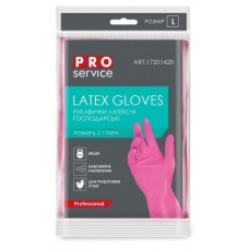 Перчатки PRO латексные Professional L,розовые.
