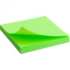 Бумага клейкая для заметок  75х75х80 Axent неон зеленый