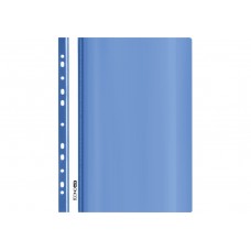 Скоросшиватель пластиковый с перфорацией А4 Economix синий 120/60мк