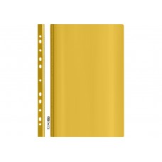 Скоросшиватель пластиковый с перфорацией А4 Economix  желтый 120/160 мк