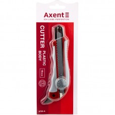 Нож канцелярский Axent 6705-A, с металлическими направляющими, резиновые вставки, лезвие 18 мм