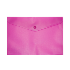 Папка-конверт А5 на кнопке, розовый