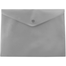 Папка-конверт А5 на кнопке, серый