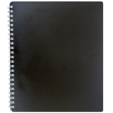Книжка записная на пружине CLASSIC, В5, 80 листов, клетка, черный