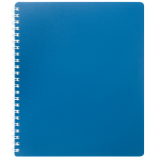 Книжка записная на пружине CLASSIC, В5, 80 листов, клетка, синий