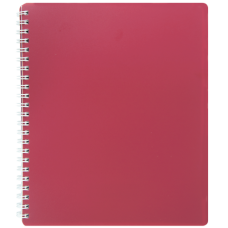 Книжка записная на пружине CLASSIC, В5, 80 листов, клетка, красный
