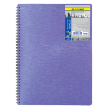 Тетрадь на пружине METALLIC, А4, 80 листов, клетка, фиолетовый