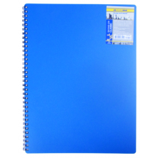 Записная книга на пружине CLASSIC, А6, 80 листов, клетка, синий
