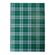 Тетрадь на пружине сбоку, А-4, 48л., "Shotlandka", зеленый, клетка, картонная обложка