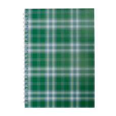 Тетрадь на пружине сбоку, А-5, 48л., "Shotlandka", зеленый, клетка, картонная обложка