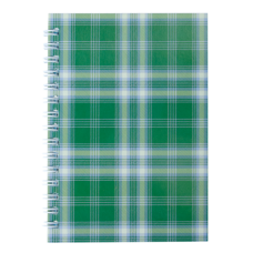 Тетрадь на пружине сбоку, А-6, 48л., "Shotlandka", зеленый, клетка, картонная обложка