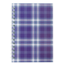 Тетрадь на пружине сбоку, А-6, 48л., "Shotlandka", фиолетовый, клетка, картонная обложка