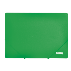 Папка пластиковая А4 на резинках, JOBMAX, зеленый