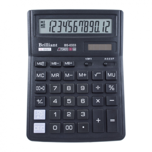 Калькулятор Brilliant BS-0333, 12 разрядов