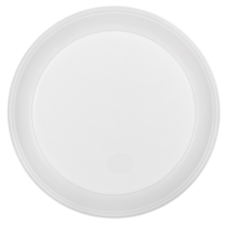 Тарелка одноразовая, d-205 мм, белая, 1-секция, 5,5-6 г, 100 шт