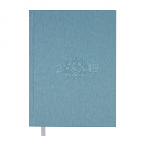 Ежедневник датированный 2019 GLORY, A5, 336 стр., голубой