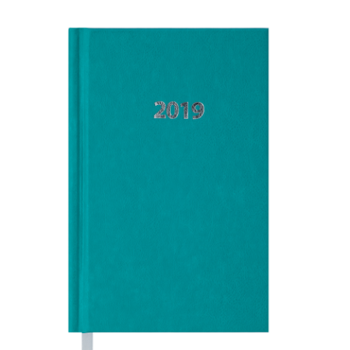Ежедневник датированный 2019 STRONG, A6, 336 стр., бирюзовый
