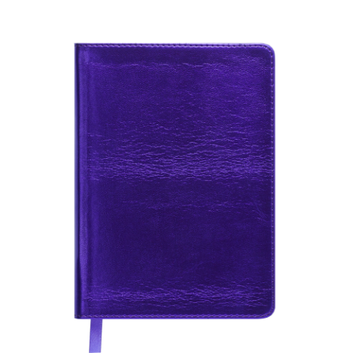 Ежедневник недатированный METALLIC, A6, фиолетовый