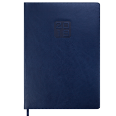 Ежедневник датированный 2019 BRAVO (Soft), A4, синий