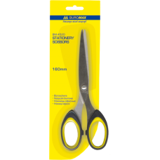 Ножницы цельнометаллические с резиновыми вставкми BUROMAX, 160 мм