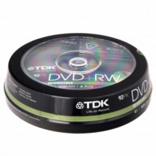 Диск DVD-RW, 4.7Gb, 2x-4х, Cake (10)