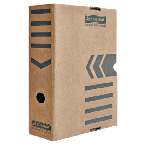 Бокс для архивации документов 100 мм, JOBMAX, крафт