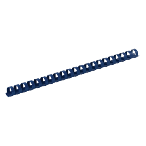 Пластиковые пружины круглые d 10мм, синий, 55л., А4, 100шт.