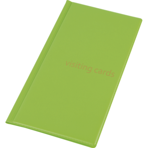 Визитница для 96 визиток, PVC, салатовый
