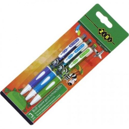 Набор из 3-х шариковых ручек (ZB.2100), блистер