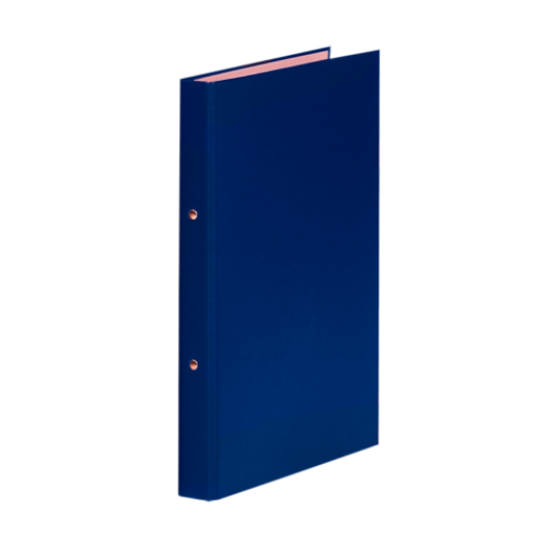 Папка на 2-х кольцах, А4, ширина торца 35 мм, синий