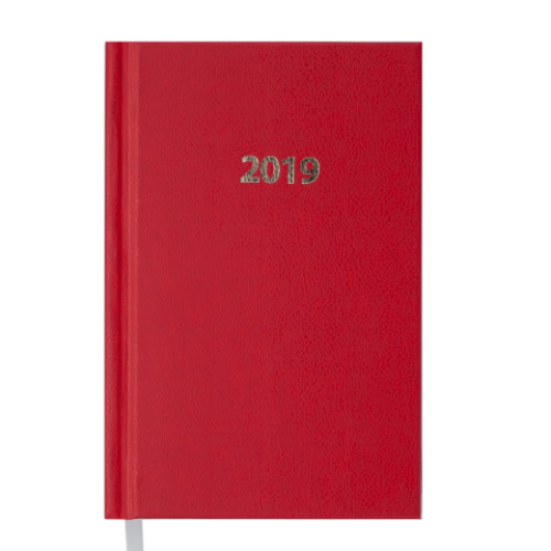 Ежедневник датированный 2019 STRONG, A6, 336 стр., красный