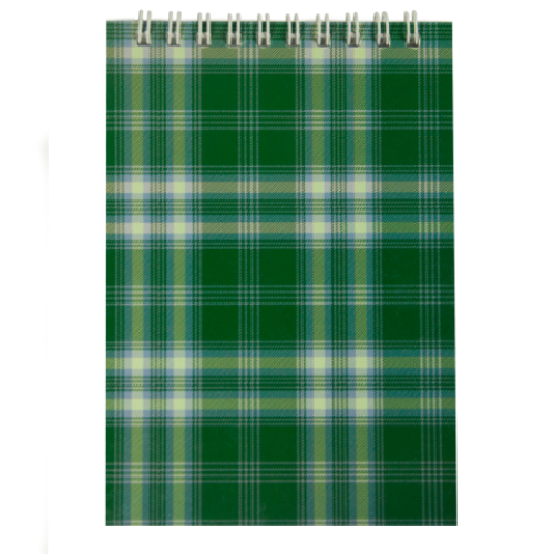 Блокнот на пружине сверху SHOTLANDKA, А6, 48 листов, клетка, зеленый