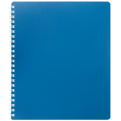 Книжка записная на пружине CLASSIC, В5, 80 листов, клетка, синий