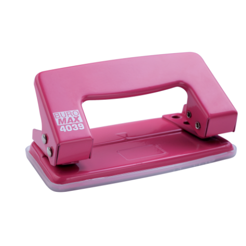 Дырокол металлический "JOBMAX" BUROMAX, 10 листов, красный