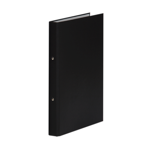 Папка на 2-х кольцах, А5, ширина торца 30 мм, черный