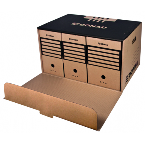 Короб для архивных боксов "Front" DONAU, крафт