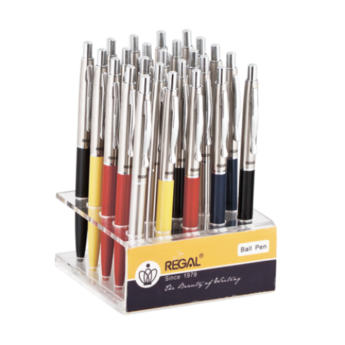 Дисплей с 25 шариковыми ручками, ассорти