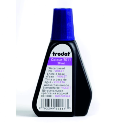 Краска штемпельная, 28мл, фиолетовая