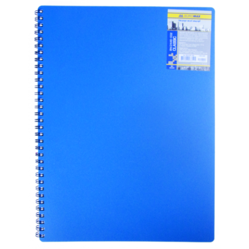 Записная книга на пружине CLASSIC, А6, 80 листов, клетка, синий
