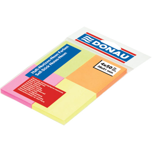 Блок для заметок 38х51мм, 4х50л. ( неон, ассорти)