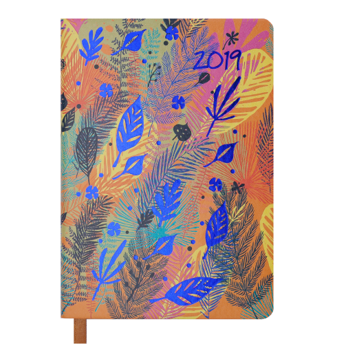 Ежедневник датированный 2019 CHERIE, A6, 336 стр., оранжевый