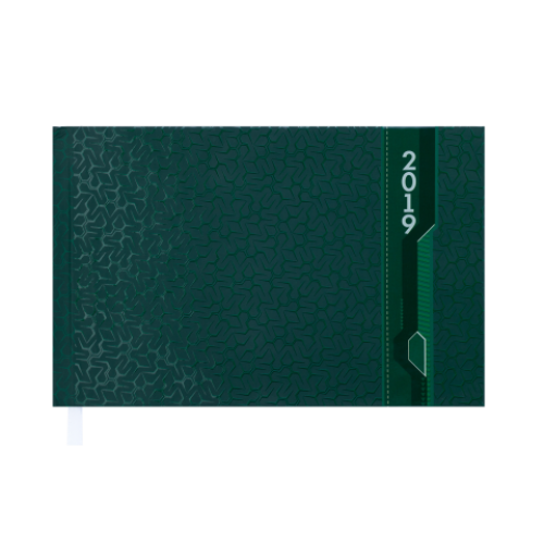 Еженедельник карманный датированный 2019 VELVET, 136 стр., зеленый