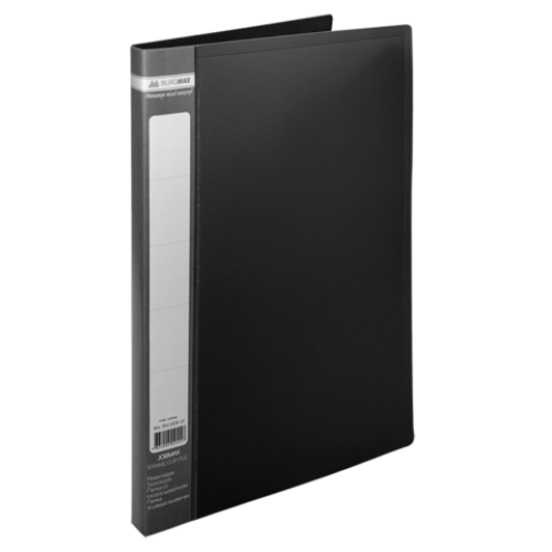 Папка пластиковая А4 со скоросшивателем, JOBMAX, черный