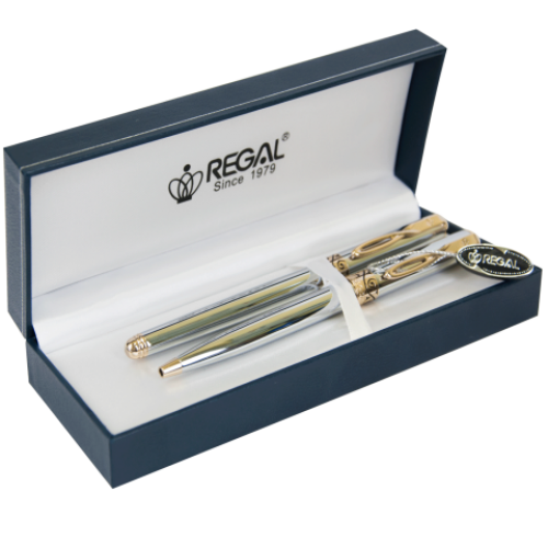 Комплект (П+Ш) в подарочном футляре L, хром