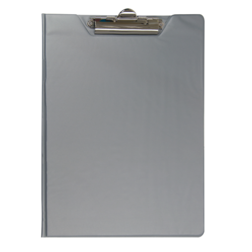 Клипборд-папка BUROMAX, А4, PVC, серый