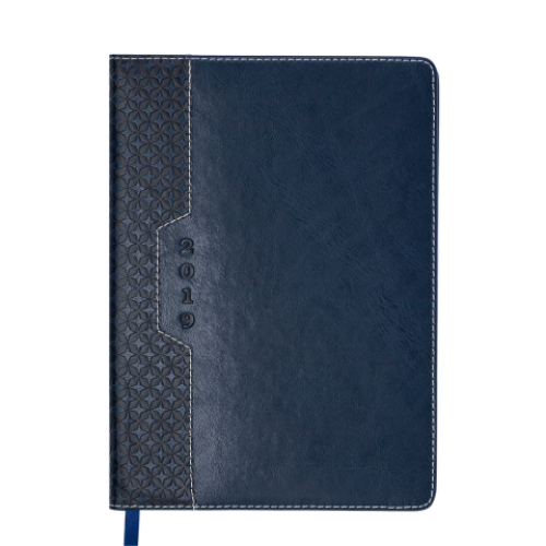 Ежедневник датированный 2019 VIENNA, A5, синий