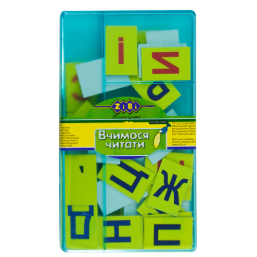 Набор ученический "Учимся читать", укр. алфавит