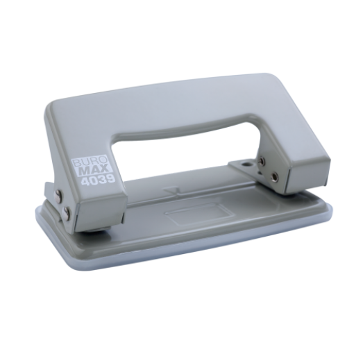 Дырокол металлический "JOBMAX" BUROMAX, 10 листов, серый
