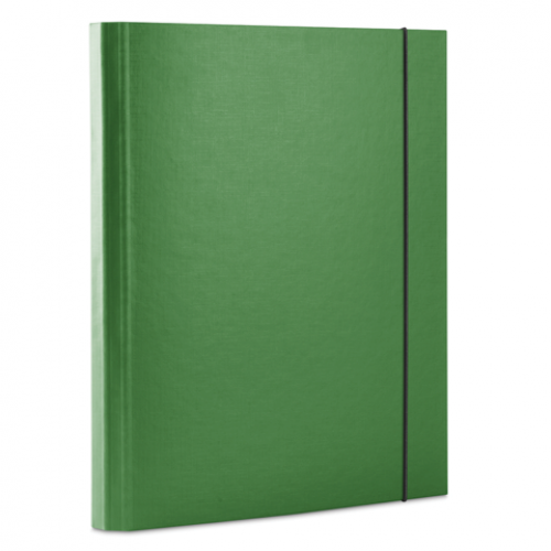Папка А4 на резинке, 40мм, зеленая