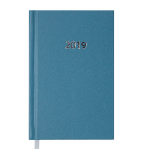 Ежедневник датированный 2019 STRONG, A6, 336 стр., голубой